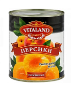 Персики половинки "VITALAND" 1800 г