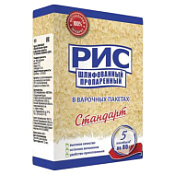 Крупа Стандарт в пакет.д/варки рис пропаренный 5х80г