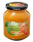 Мусс яблочно-морковный Фитнес "Лукашинские" 370 г