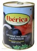 Маслины гигант с косточкой, Iberica, 875 г