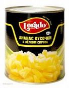 Ананасы кусочки Lorado, 850 мл