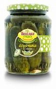 Огурцы соленые (без уксуса) "Веселая грядка" 700 мл