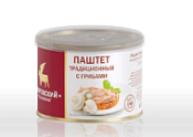Паштет традиционный с грибами Бобровский МК 190 г