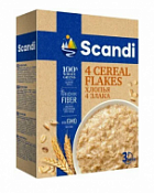 Овсяные хлопья 4 злака 400 г "Scandi" Овсяные хлопья 4 злака 400 г "Scandi"