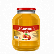 Нектар яблочный с мякотью 2л "САВА"