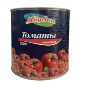 Томаты целые очищенные в собственном соку, MAYSUN, 2650 мл. ж/б 
