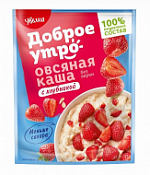Каша сиюминутка овсяная с клубникой "Увелка" 40 г
