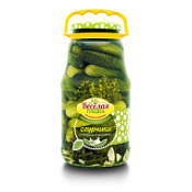 Огурцы маринованные с зеленью и чесноком, Веселая грядка, 1750 г 