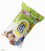 Салфетки влажные 100% чистоты детские с алоэ клапан 100 шт