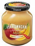 Мусс яблочно-банановый Нежный "Лукашинские" 370 г