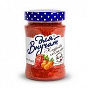 Протертые с сахаром клубника и облепиха "Абрико"