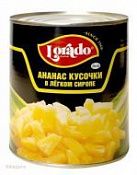 Ананасы куски Lorado, 3100 мл