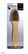 Щетка для обуви Дамавик средней жесткости натуральный ворс в блистере