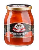 Помидорчики очищенные в томатной мякоти "Веселая грядка" 720 мл