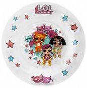 Тарелка стекло LOL Дизайн2 19,5см 1шт/24 арт.285563