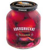 Томаты маринованные по-армянски с острым перцем и свеклой Лукашинские, 670 г