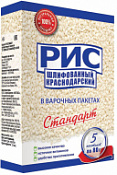 Крупа Стандарт в пакет.д/варки рис краснодарский 5х80г. 1/10