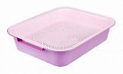 Лоток для кошек Феликс с сеткой, фиолетовый, "Альтернатива"