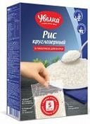 Рис круглозерный шлифованный в пакете для варки "Увелка"