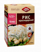 Рис краснодарский шлифованный в пакетах для варки "Агромастер"