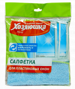 Салфетки из микрофибры Хозяюшка Мила для пластиковых окон 30*30