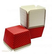 Стакан для выпечки квадратный цветной 10 шт