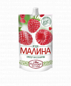 Протертая с сахаром малина "САВА"