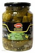 Огурцы 370 мл. маринованные 3-6 см корнишоны Огурцы 370 мл. маринованные 3-6 см корнишоны