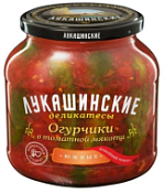 Огурцы Южные в томатной мякоти Лукашинские, 670 г