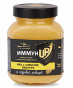 Мед «С лимоном, имбирём и кедровой живице» ИммунUp Берестов 200 г