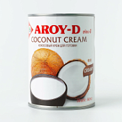 Кокосовый крем (сливки) (жирность20-22%, 85% мякоть) 560мл ж/б Aroy-D