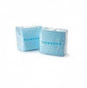 Салфетки бумажные голубые "Неженка", 1-слойные, 24*24, 100 шт.