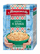 Хлопья "4 злаков" мелкие, "Националь" Хлопья "4 злаков" мелкие, "Националь"
