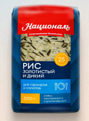 Рис «Смесь золотистого и дикого риса» Националь PREMIUM 500 г