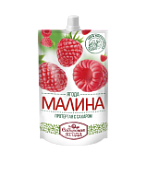 Протертая с сахаром малина Сава, 280 г дой-пак