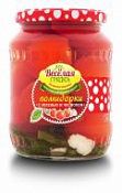 Томаты маринованные с зеленью и чесноком "Веселая грядка" 700 мл