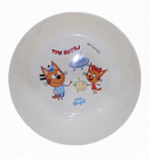 Детская миска Три кота Космическое путешествие