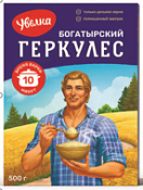 Хлопья овсяные Геркулес Богатырский 10 минут "Увелка" 500 г Хлопья овсяные Геркулес Богатырский 10 минут "Увелка" 500 г