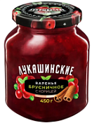 Варенье брусничное с корицей 450 г Лукашинские