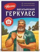 Хлопья овсяные Геркулес Богатырский 20 минут "Увелка" 500 г