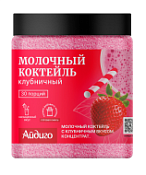 Молочный коктейль Клубничный, банка-туба, 450 г. Айдиго