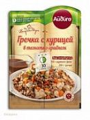 Гречка с курицей в томатно-грибном соусе