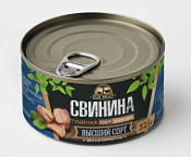 СВИНИНА тушеная 325г Высший сорт ГОСТ RUS MEAT