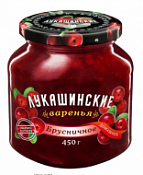 Варенье брусничное "Лукашинские" 450 г Варенье брусничное "Лукашинские" 450 г