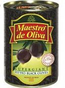 Маслины без косточки Супергигант Maestro de Oliva, 410 г