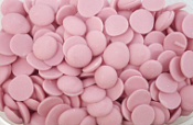 Глазурь диски CENTRAMERICA ROSA FRAGOLA DISCHI, 1 кг, Унигра