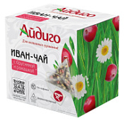 Иван-чай с брусникой и ромашкой (пирамидка) 4г.*100шт., 400г. дой-пак Айдиго