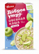 Каша овсяная сиюминутка с яблоком "Увелка" (5 пакетиков) 200 г Каша овсяная сиюминутка с яблоком "Увелка" (5 пакетиков) 200 г