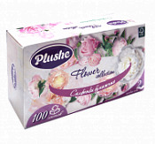 Салфетки косметические Plushe Z-сложенности 2-х слойные 100шт