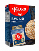 Крупа Рис бурый Увелка в пакете для варки, 5х80г.